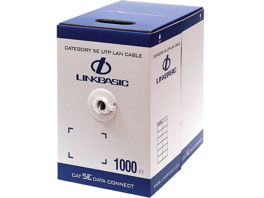 New Linkbasic Linkbasic 305M Box Cat5e Stranded Grey UTP Cable IT Hardware product image from Impact Store